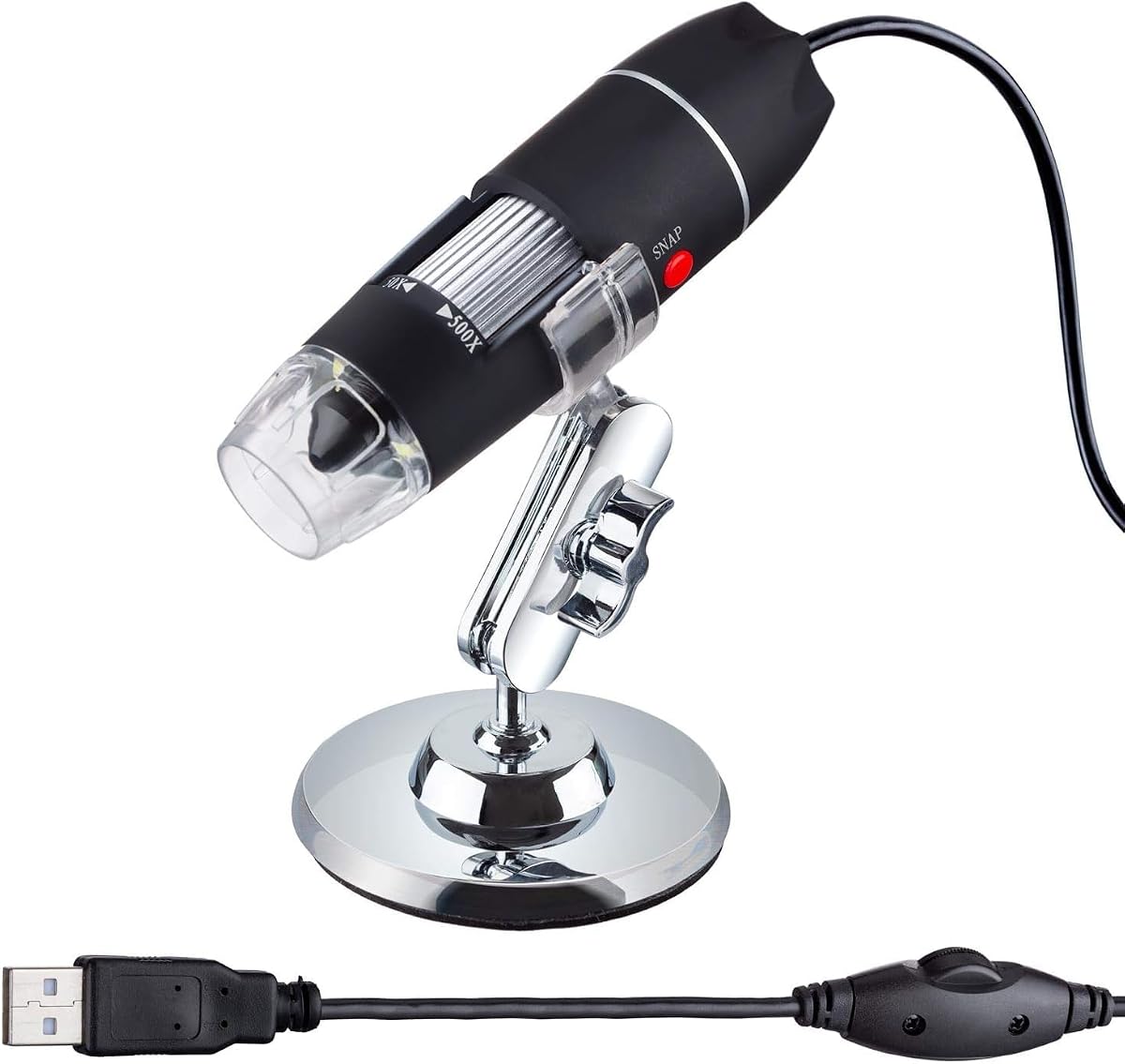 AmScope USB digital microscope on a metal stand